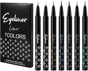 Colorful Eye Liner Pen Set, Vibrant Eye Liner Pencil Set, 7pcs Glitter Waterproof Eye Color Eye Shadow Pencil Pearl Eye Liner Kit Smudge Proof Long-Lasting Pen For Women