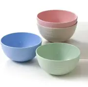 Unbreakable Cereal Bowls - 24 OZ Wheat Straw Fiber Lightweight Bowl Sets 4