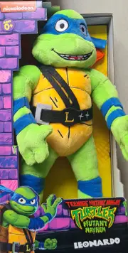 Teenage Mutant Ninja Turtles Mutant Mayhem Plush Toy Leonardo