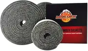 Nomex High Temp BBQ Gasket for All Kamado Smokers (Joe, Primo, Grill Dome, King, Komodo, saffire etc)
