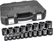 GearWrench 84932N 1/2 Drive SAE Impact Socket Set (19 Piece)