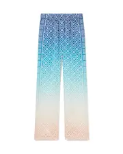 Gradient jacquard casual pants 42(14UK) Blue