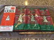 4 NOS Pkgs Vintage Christmas Silver Icicles TinselTree Brite Star 18" 7K Strands