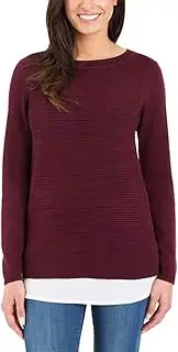 [Hilary Radley] Ladies' 2fer Sweater