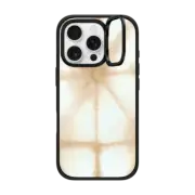 iPhone 16 Pro Impact Ring Stand Case MagSafe Compatible Golden Shibori iPhone Case