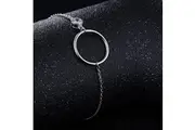 Solid 925 Sterling Silver Circle Of Grace Bracelet