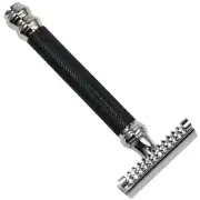 NEW 26C OPEN COMB PARKER SAFETY RAZOR + 5 SHARK DE BLADES
