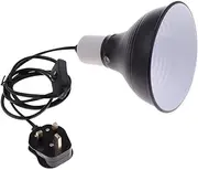 SGerste New E27 Reptile Light Dome Fixture - UV Bulb Reflector Lamp Holder -Vivarium Bracket UK Plug