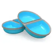 Sure PetCare SureFeed Split Feeder Bowl in Blue - 2 Pack
