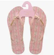 Havaianas x LoveShackFancy Strawberry Macaroon Flip Flops size 9 NWT/ receipt
