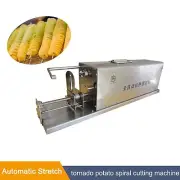 Automatic Spiral Stretch Stainless Steel Potato Slicer Tornado Potato Machine