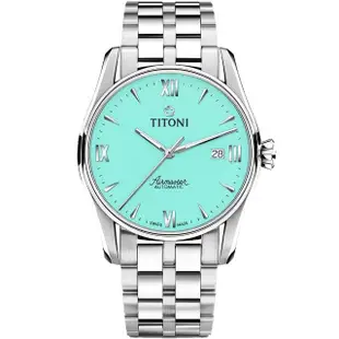 【TITONI 梅花錶】空中霸王系列 AIRMASTER 機械錶 Tiffany(83908 S-691 蒂芬尼色)