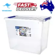 NEW Sistema Storage Organiser 40L - Clear - Home Storage Container Bulk Storage