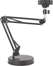 Webcam Stand 22 inch Suspension Boom Scissor Arm Stand with Base,Compatible with Logitech Webcam C925e C922x C922 C930e C930 C920 C615, GoPro Hero 8/7/6/5, Arlo Ultra/Pro/Pro 2/Pro 3/Brio 4K