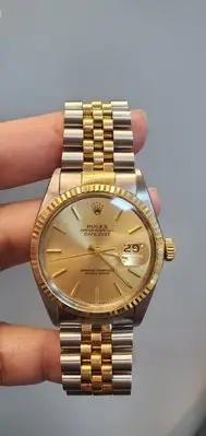 在飛比找Yahoo!奇摩拍賣優惠-勞力士 rolex 16013 18k 半金 36mm