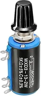 XYWHPGV 1K Ohm Adjustable Resistors Wire Wound Multi Turn Precision Potentiometer Pots w Knobs(044a9 aa35f 6342f ffcdf 82e56 943b6