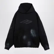 [BALENCIAGA] 3B Stencil Hoodie Black With Spots S Black