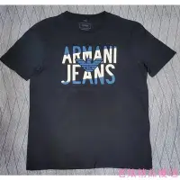 在飛比找Yahoo!奇摩拍賣優惠-Armani Jeans GA 深藍 短袖T恤