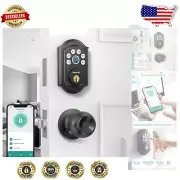Smart Deadbolt Door Lock: Keyless Fingerprint & Bluetooth Entry for Modern Homes