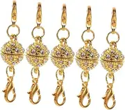 Operitacx 5pcs Double-Sided Lobster Clasp Necklace Pendant Clasp Jewelry Magnetic Buckle DIY Accessory Material Refined Elegance