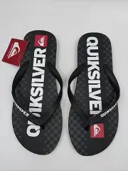 QUICKSILVER Men's Sandals/Flip Flops NWT Black - Size 10, 11