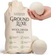 Premium New Zealand Wool Dryer Balls - 6-Pack, 100% Organic, Hand-Felted, Reu...