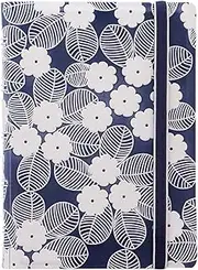 Filofax Pocket Impressions Notebook, Navy/White