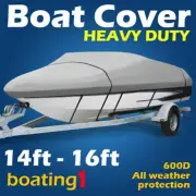 Heavy Duty Boat Cover Marine Grade Trailerable Jumbo Covers Seamanship Protector