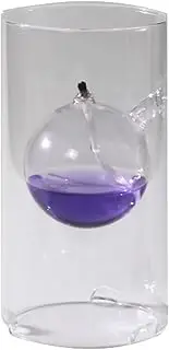 Kerosene Oil Lamp Transparent Kerosene Lamp Rectangle Clear Hurricane Lamp Chamber Lighting Oil Lantern Glass Crystal Light for Indoor Use for Home Emergency Lighting