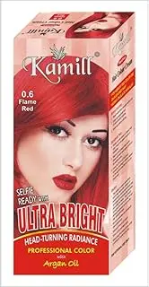 Kamill Flame Red (0.6) Ultra Bright Head-Turning Radiance Professional Hair Color With Argan Oil- 100 Gm
