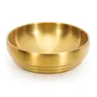 7.3In Gold Stainless Steel Soup Bowl, 35OZ Walled Sashimi Dish S5D82059