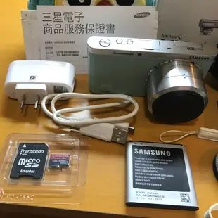 Samsung NX mini微單 變焦 數位相機 全配 含清潔組 贈相機背套