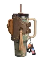 THE POST MALONE X STANLEY QUENCHER FLOWSTATE TUMBLER/POUCH BELT 40 OZ IN HAND