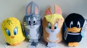 Looney Tunes TSUM Mini Plush Figures 4 Character Toy Bundle WB Ships FAST!