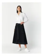 [The Ark Clothing Co.] Remi Aline Skirt in Black