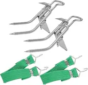 NULYLU Metal Tree Climbing Spikes Multipurpose Climbing Kit Comfortable Foot Plate for Safe Ascensi