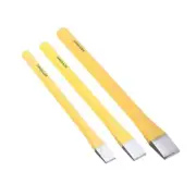 Essential Woodworking Chisel Kit Set of 3 Flat Chisels for Wood Crafting