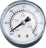 ECX27091 Pool Filter Pressure Gauge Replacement for Hayward Filter, Back Mount Dial Water Pressure Gauge