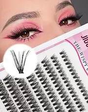 Short Lash Clusters Wispy C Curl Eyelash Clusters Volume Individual Eyelashes Natural Cluster Eyelash Extensions Natural Looking Cluster Lashes by Jiocolor（C Curl, 8-14mm)