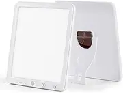 Meichoon Light Therapy Lamp, 10000 Lux LED, Smart Bionic Sun, 3 Colour Temperatures, 5 Brightness Levels and Timer, Suitable for Office, Home and Travel