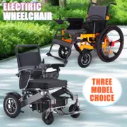 Lightweight Foldable Electric Wheelchair Lithium Powered- AluminiumAlloy & Steel