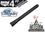 **SHORT** 4" BLACK ALUMINUM ANTENNA MAST - FITS: 2006-2009 Pontiac Solstice