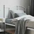 vidaXL Metal Headboard White 107 cm King Single