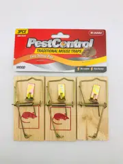 Wooden Mouse Mice Trap Reusable Rodent Traps