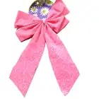 Vintage Springtime Easter Decorative Fabric Pink Bow 10"