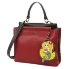 NEW Chala Satchel Crossbody Tote Burgundy Red Pleather MERMAID Coin Purse gift