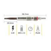 Tridon Glow Plug for Audi A3 8PA 1.9L 4cyl 77kW BXE BKC BLS 2004-2010