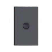 Single Gang Black Wall Plate Light Switch