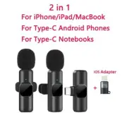 New Wireless Lavalier Microphone Portable Audio Video Recording iPhone Android