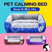 Pet Calming Bed Cat Puppy Large Dog Sleep Warm Soft Plush Comfy Cushion Washable